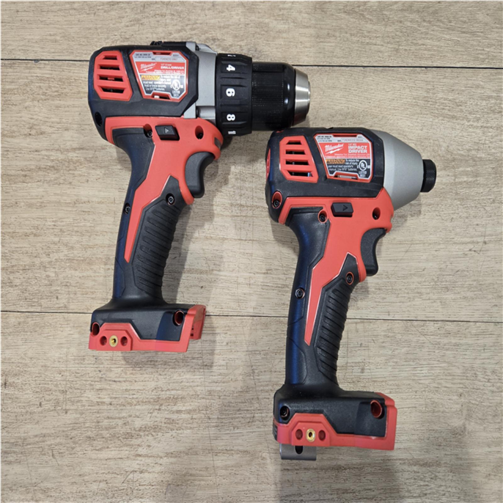 AS-IS Milwaukee 18V Lithium-Ion Cordless Drill Driver/Impact Driver Combo Kit