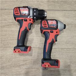 AS-IS Milwaukee 18V Lithium-Ion Cordless Drill Driver/Impact Driver Combo Kit