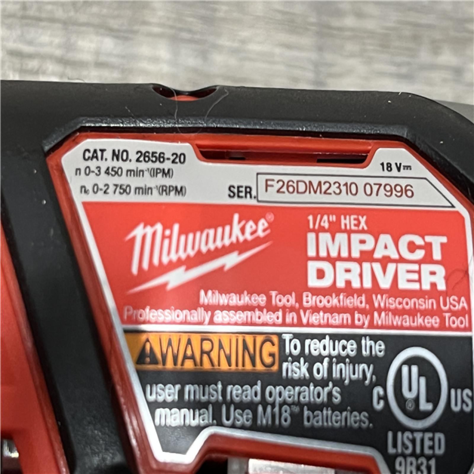 AS-IS Milwaukee 18V Lithium-Ion Cordless Drill Driver/Impact Driver Combo Kit