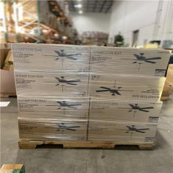 DALLAS LOCATION - Hampton Bay Rothley II 52 in. Indoor LED Matte Black Ceiling Fan with Light Kit (24 UNITS)
