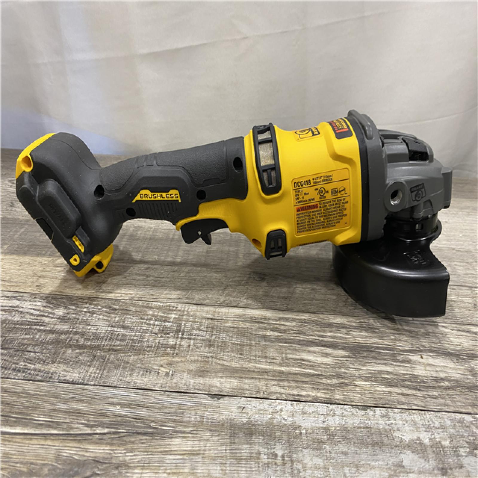 AS-IS DEWALT 60V MAX Cordless Brushless 4.5 in. to 6 in. Small Angle Grinder with Kickback Brake (Tool Only)