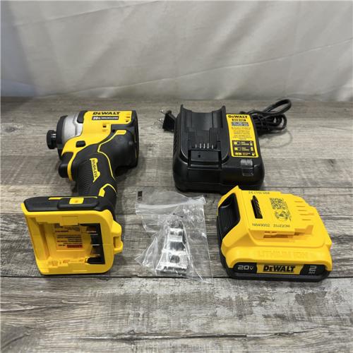 AS-IS DEWALT Atomic 20V Max Lithium-Ion Brushless Cordless Compact 1/4 in. Impact Driver Kit