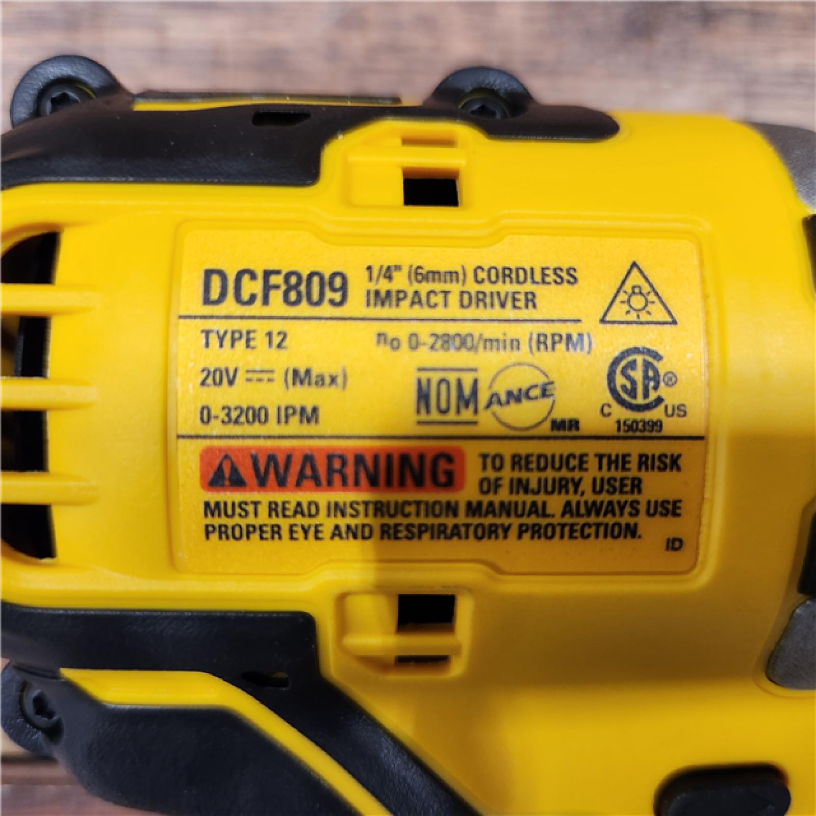 ASIS DEWALT ATOMIC 20V MAX* Brushless Cordless Compact 1/4 in. Impact