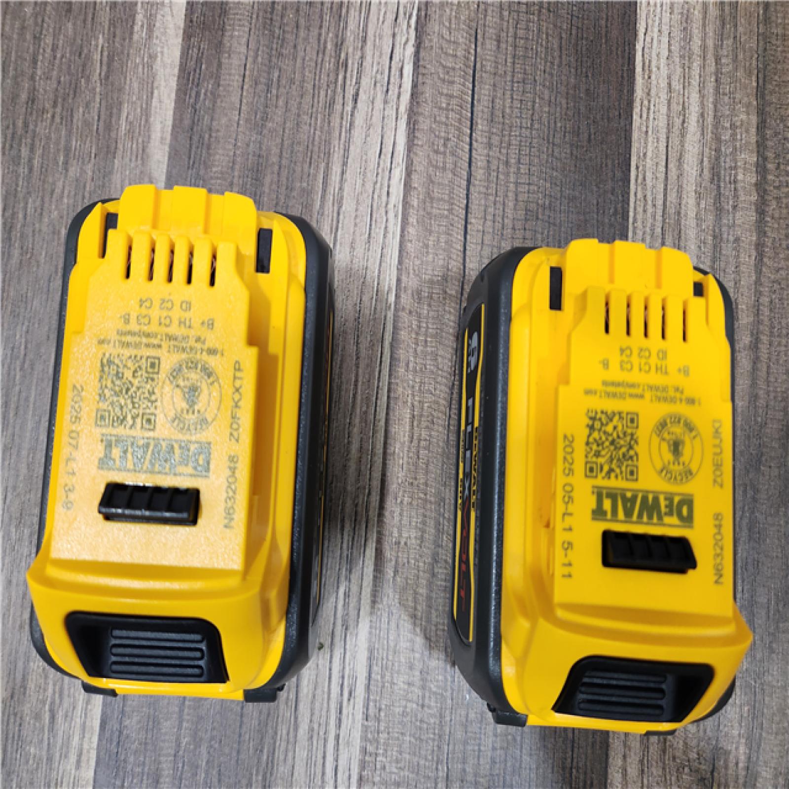 AS-IS DEWALT FLEXVOLT 20V/60V MAX Lithium-Ion 6.0Ah Battery Pack (2 Pack)