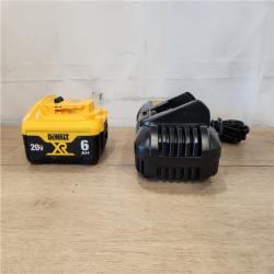 AS-IS- DEWALT 20V MAX Lithium-Ion 6.0 Ah Battery and Charger