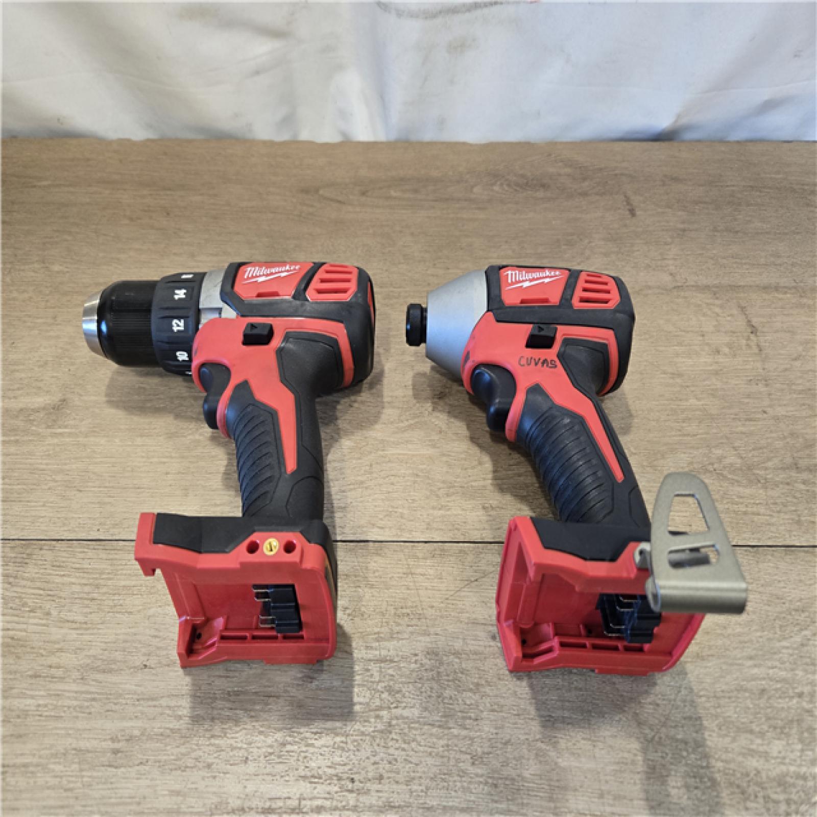 AS-IS Milwaukee 18V Lithium-Ion Cordless Drill Driver/Impact Driver Combo Kit