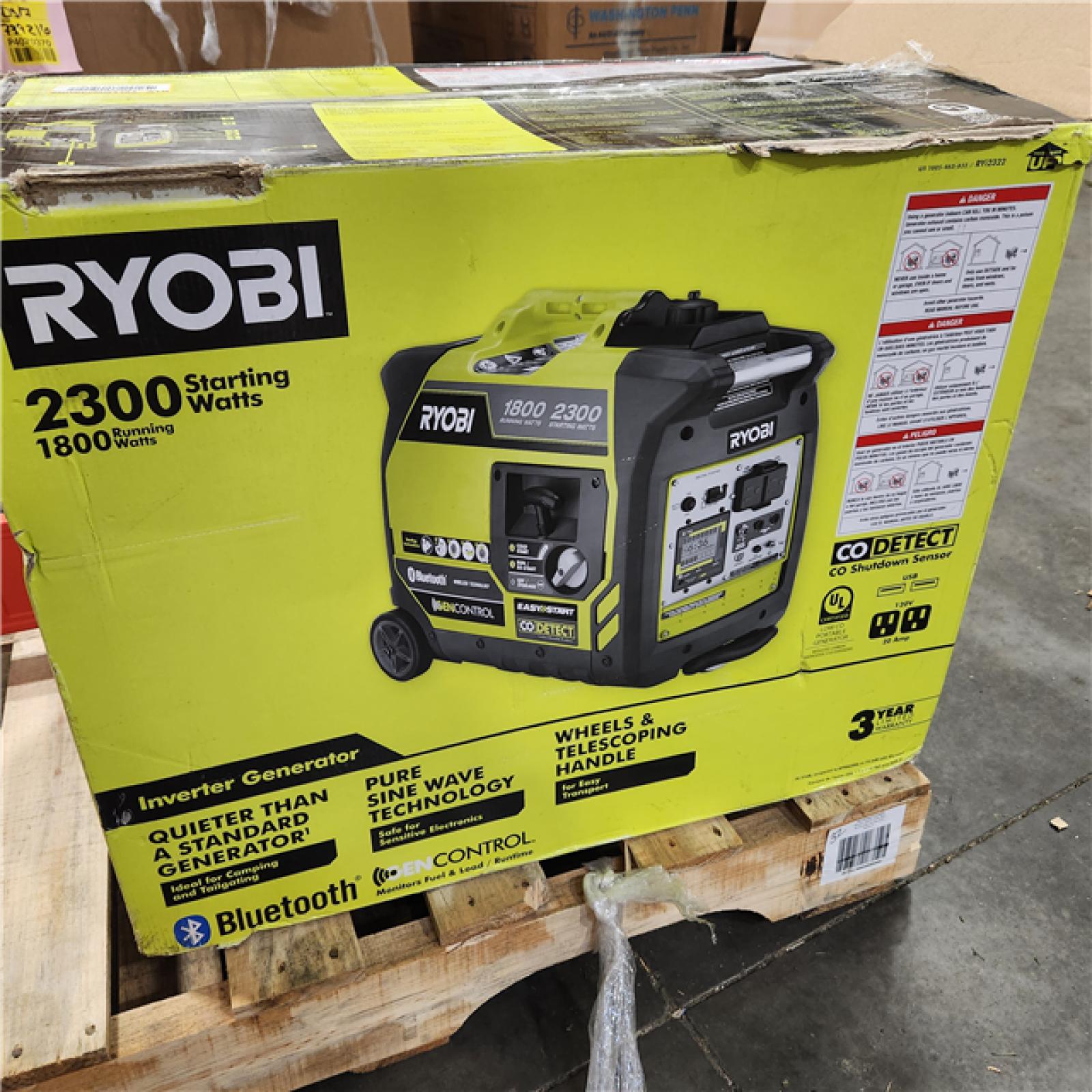 Dallas Location - As-Is RYOBI 2300-Watt Gas Generator