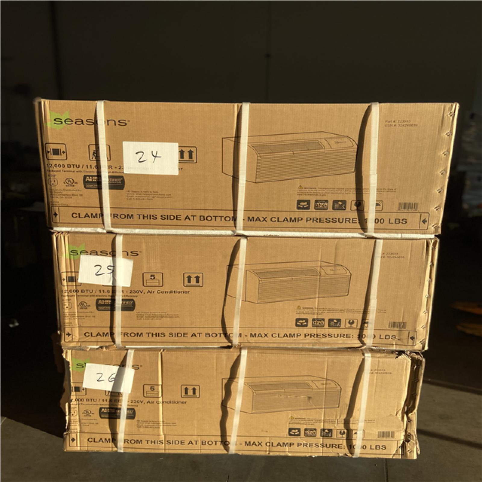 DALLAS LOCATION - MIXED AC UNIT PALLET (6 UNITS)