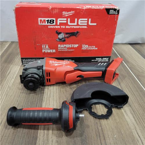 AS-IS Milwaukee 2880-20 M18 FUEL 18-Volt Lithium-Ion Brushless Cordless 4-1/2 in./5 in. Grinder W/Paddle Switch (Tool-Only)