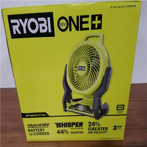 California NEW Ryobi Plus+ 18V Hybrid 7.5 Fan (Tool Only)