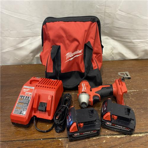 AS-IS Milwaukee M18 Compact Brushless 1/4  Hex Impact Driver Kit