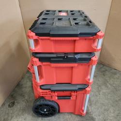 Phoenix NEW Milwaukee PACKOUT 22 in. Rolling Tool Box  22 in. Large Tool Box and 22 in. Medium Tool Box ProSystem Low Profile Handle