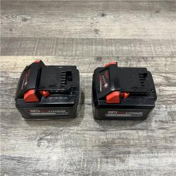 AS-IS Milwaukee 18-Volt Lithium-Ion High Output 6.0Ah Battery Pack (2-Pack)