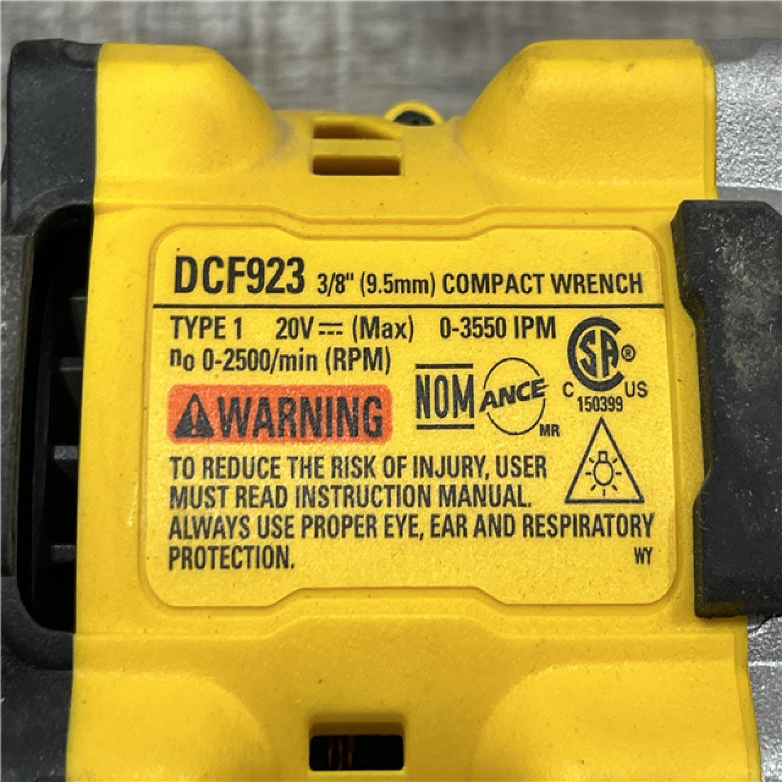 AS-IS DEWALT ATOMIC 20V MAX Cordless Brushless 3/8 in.Variable Speed Impact Wrench (Tool Only)