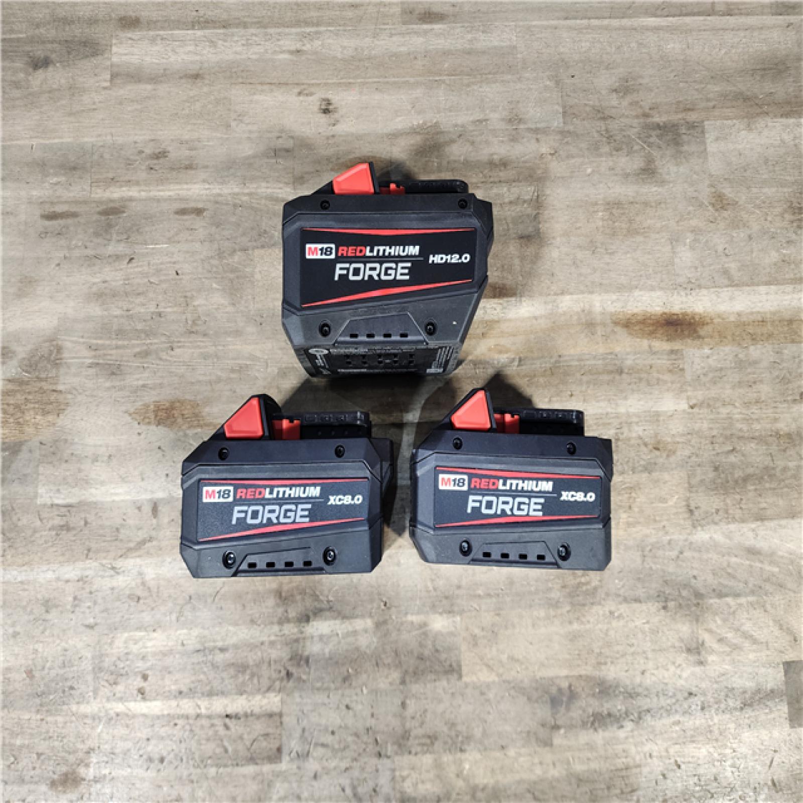 HOUSTON LOCATION - AS-IS MILWAUKEE FORGE BATTERY PACK QTY - 3