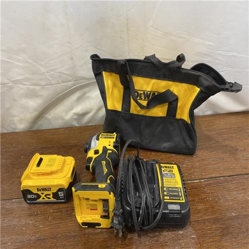 AS-IS DeWalt 20V MAX ATOMIC 1/4 in. Cordless Brushless 3-Speed Impact Driver Kit (Battery & Charger)
