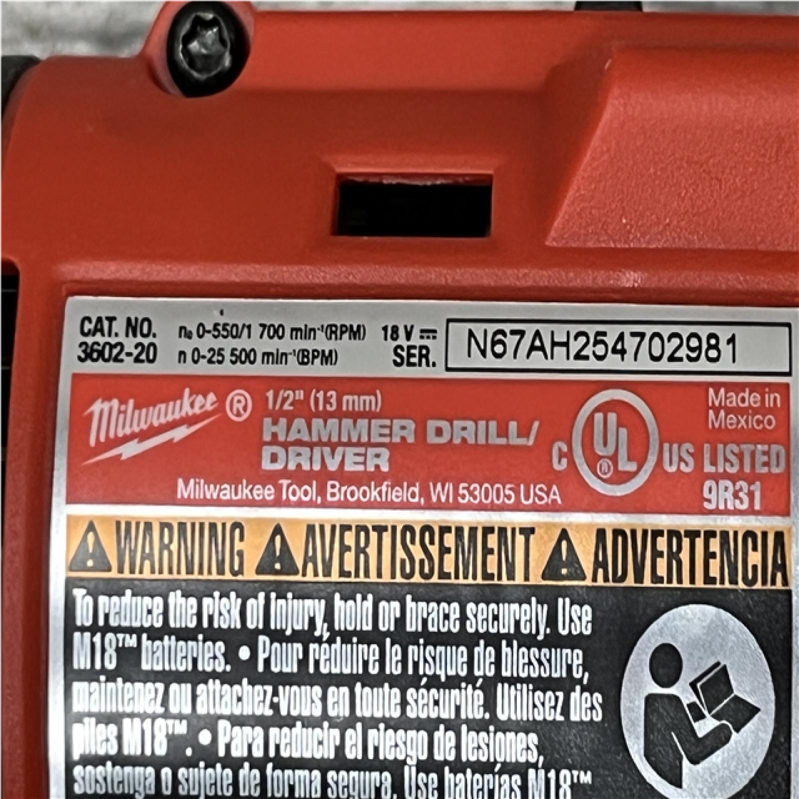 AS-IS Milwaukee 18-Volt Lithium-Ion Brushless Cordless (4-Tool) Combo Kit