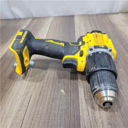 AS-IS DEWALT ATOMIC 20-Volt Lithium-Ion Cordless 1/2 in. Compact Hammer Drill with 3.0Ah Battery, Charger and Bag