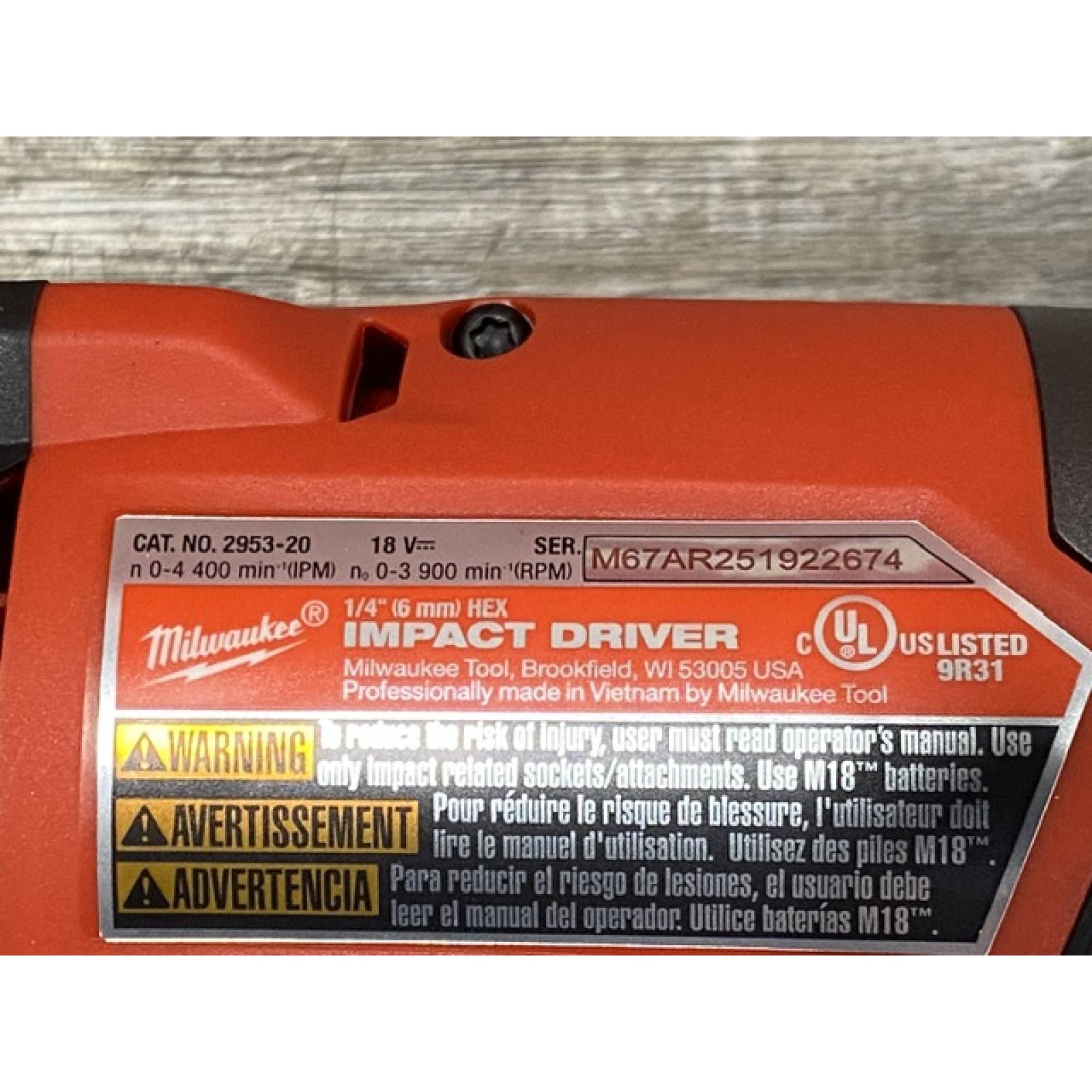 AS-IS Milwaukee FUEL 18V Lithium-Ion Brushless Cordless Hammer Drill and Impact Driver Combo Kit