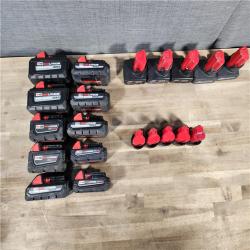 HOUSTON LOCATION - AS-IS MILWAUKEE BATTERY PACK QTY - 20