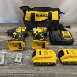 AS-IS DEWALT ATOMIC 20-Volt MAX Lithium-Ion Cordless (2-Tool) Combo Kit