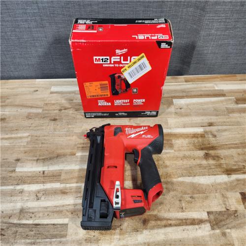 HOUSTON LOCATION - AS-IS Milwaukee FUEL 12-Volt Lithium-Ion Brushless Cordless 18-Gauge 1-1/2 in. Compact Brad Nailer (Tool Only)