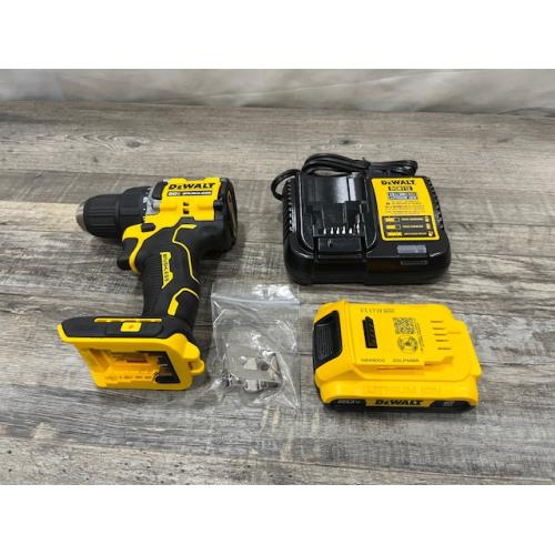 AS-IS DEWALT Atomic 20V Lithium-Ion Cordless Compact 1/2 in. Drill/Driver Kit
