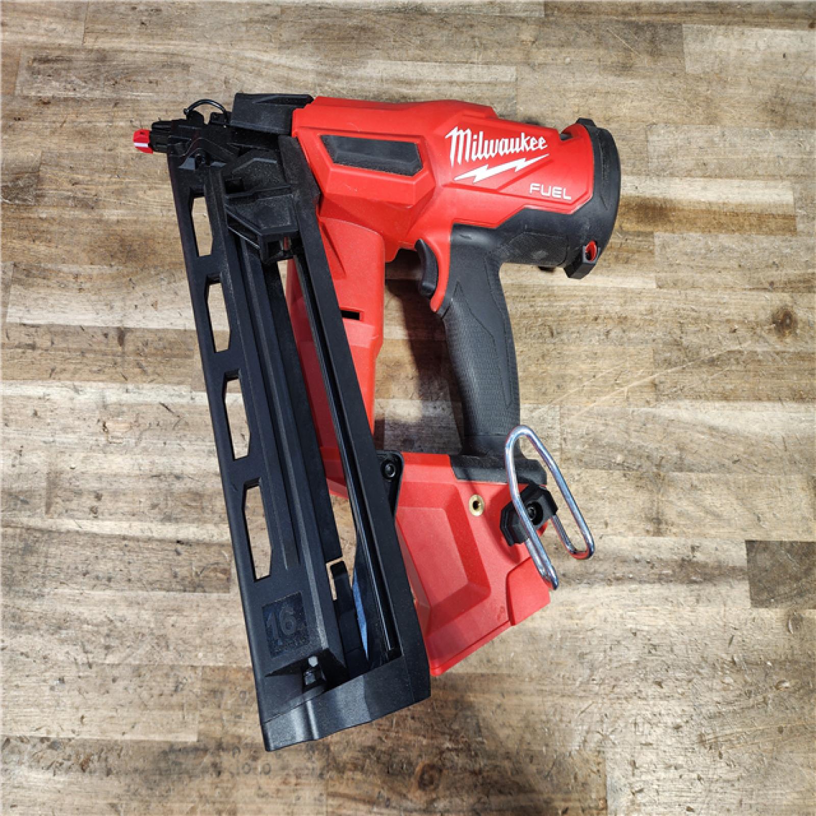 HOUSTON LOCATION - AS-IS Milwaukee FUEL 18-Volt Lithium-Ion Brushless Cordless Gen II 16-Gauge Angled Finish Nailer (Tool-Only)