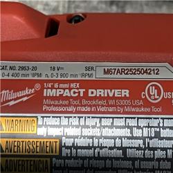 AS-IS Milwaukee FUEL 18V Lithium-Ion Brushless Cordless 1/4 in. Hex Impact Driver Kit