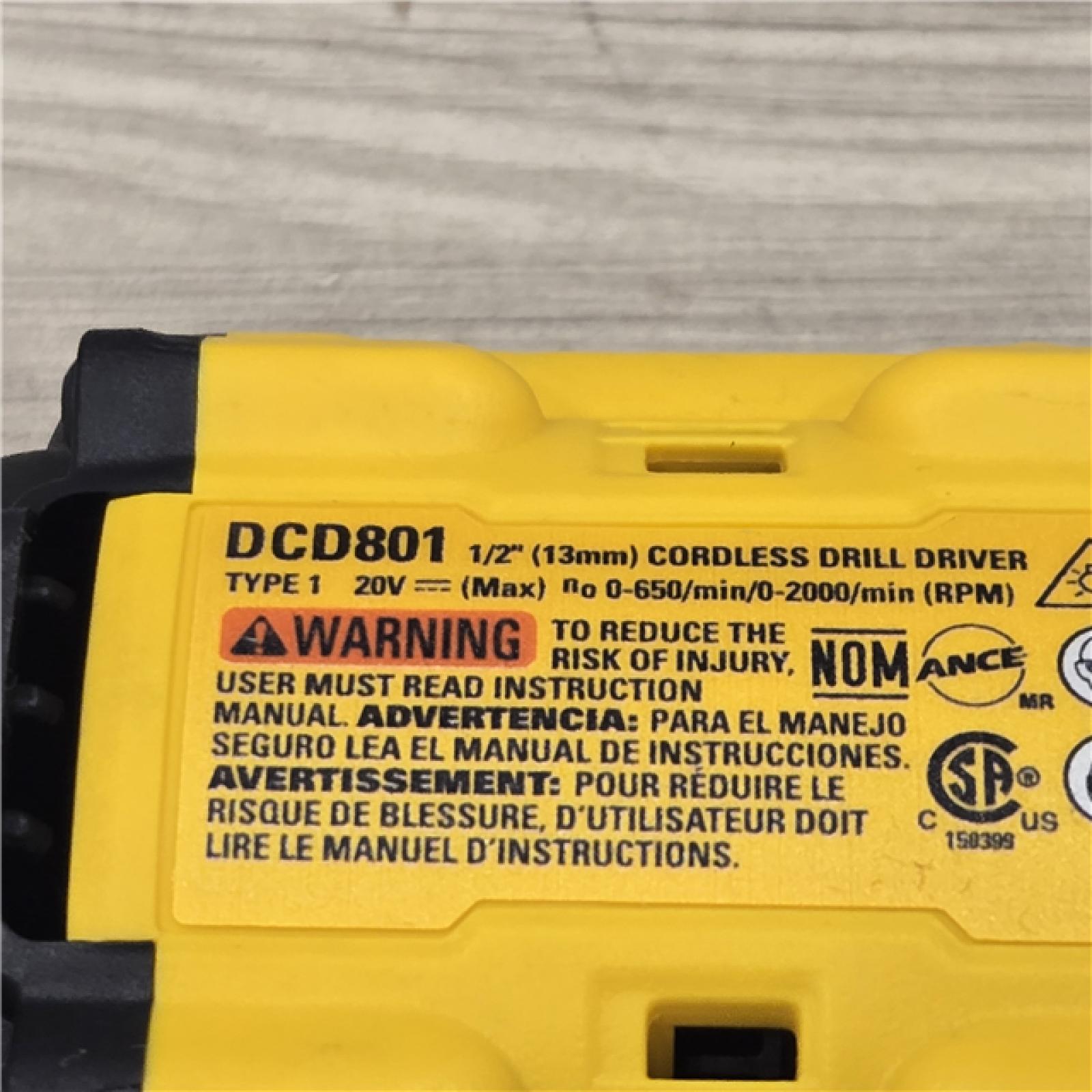 AS-IS DeWalt 20V XR Lithium-Ion Cordless 1/2 in. Drill/Driver Kit