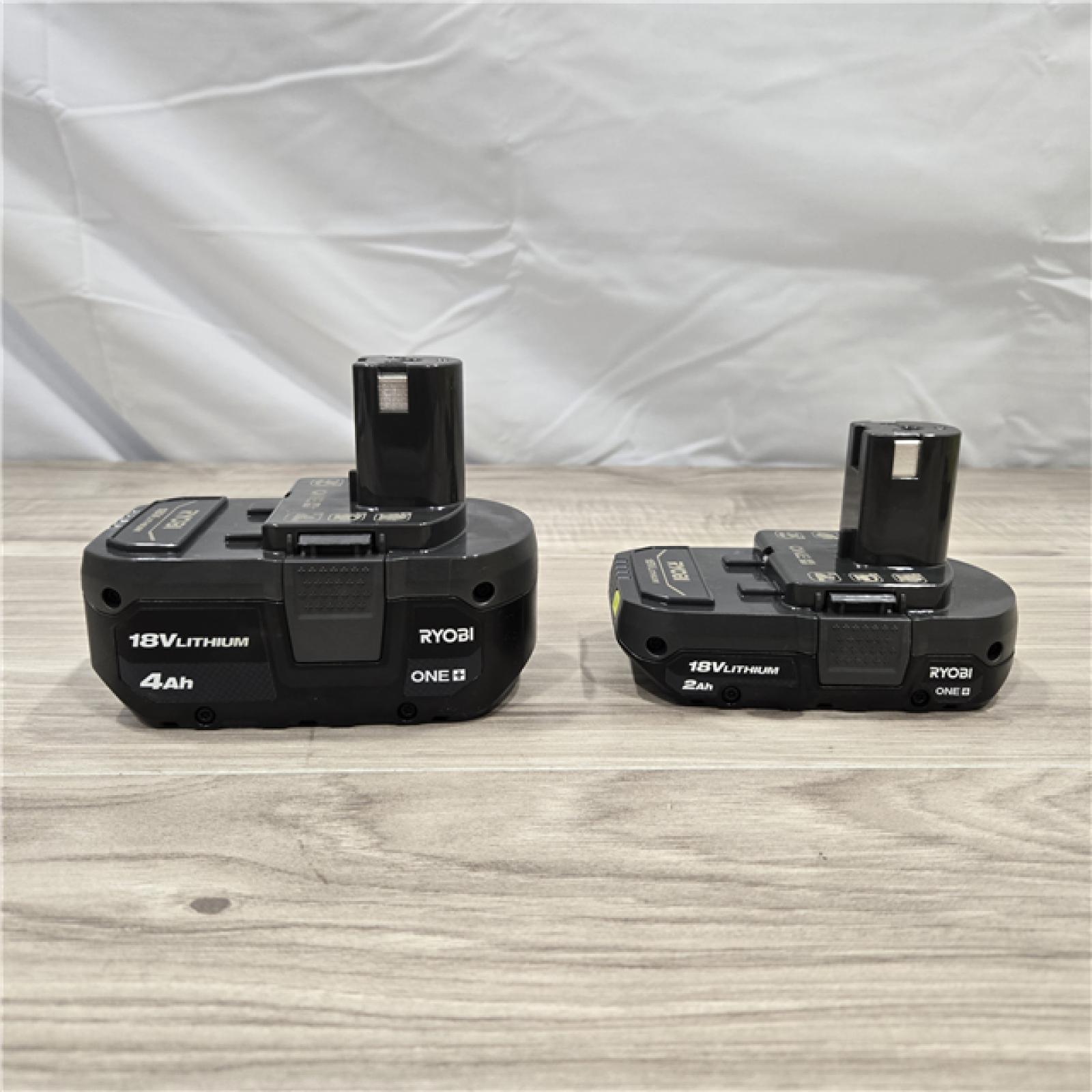 LIKE NEW! - Ryobi ONE+ 18V Li-Ion Starter Kit - 4.0 Ah Battery  2.0 Ah Battery  Charger