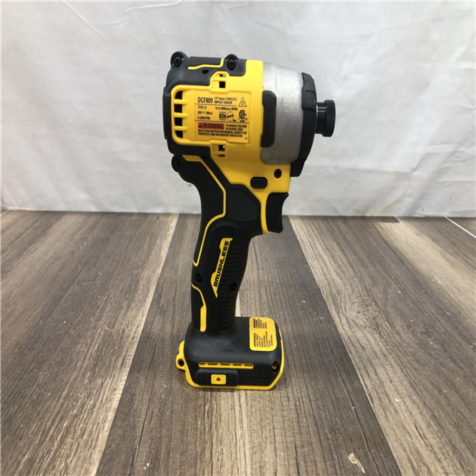 AS-IS DEWALT ATOMIC 20V MAX Cordless Brushless Compact 1/4 in. Impact Driver (Tool Only)