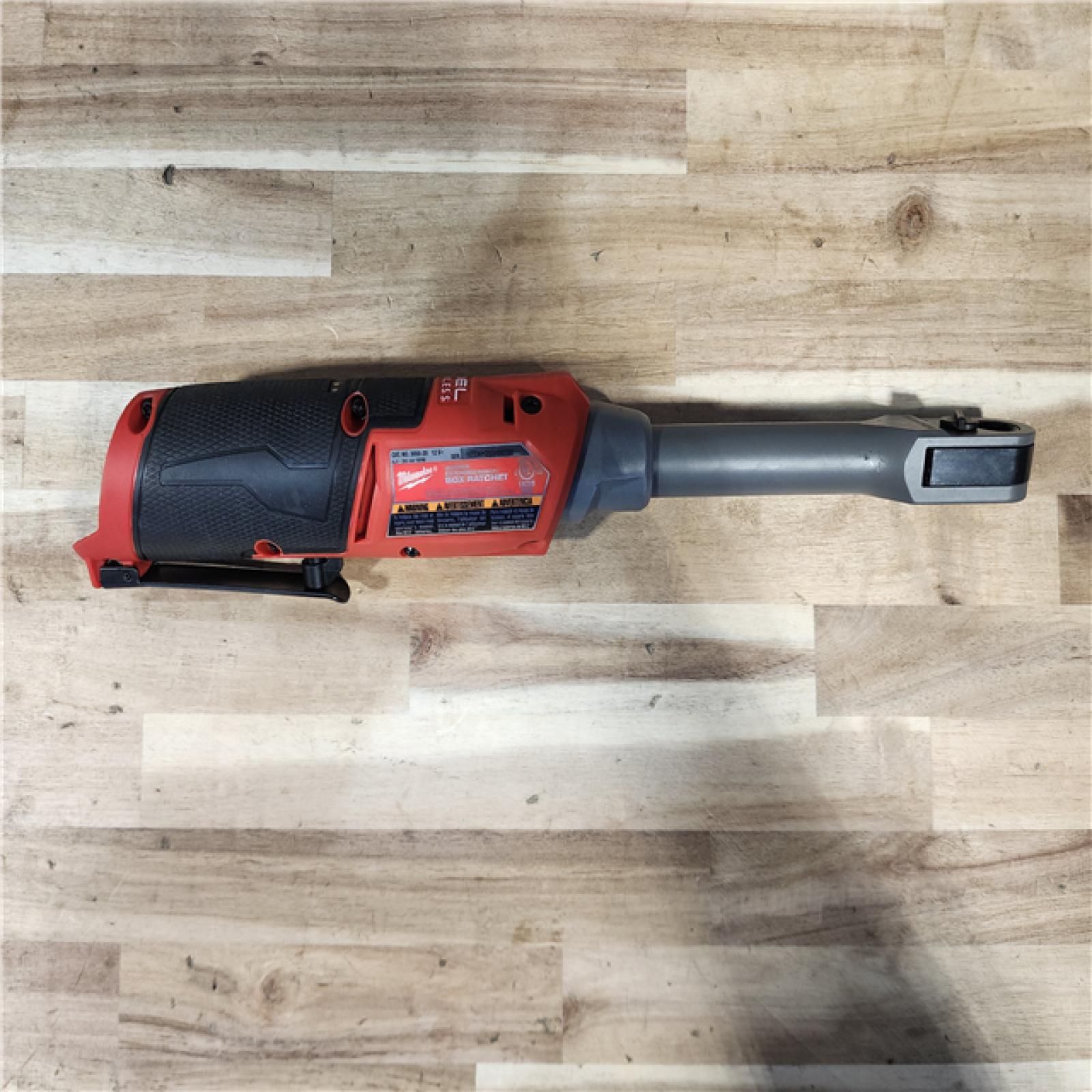 HOUSTON LOCATION - AS-IS Milwaukee FUEL INSIDER 12V Lithium-Ion Brushless Cordless 1/4 in. - 3/8 in. Extended Reach Box Ratchet (Tool-Only)
