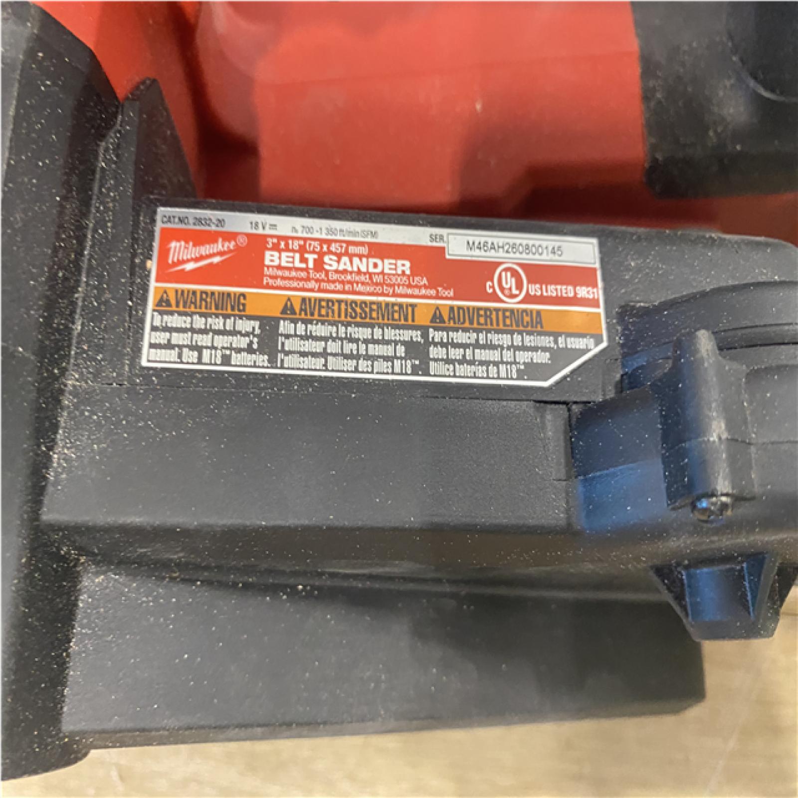 AS-IS Milwaukee FUEL 18-Volt Lithium-Ion Cordless Belt Sander (Tool-Only)