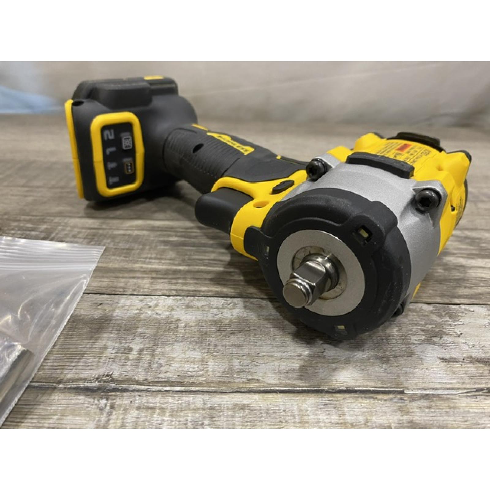 AS-IS DEWALT ATOMIC 20V MAX Cordless Brushless 3/8 in.Variable Speed Impact Wrench (Tool Only)