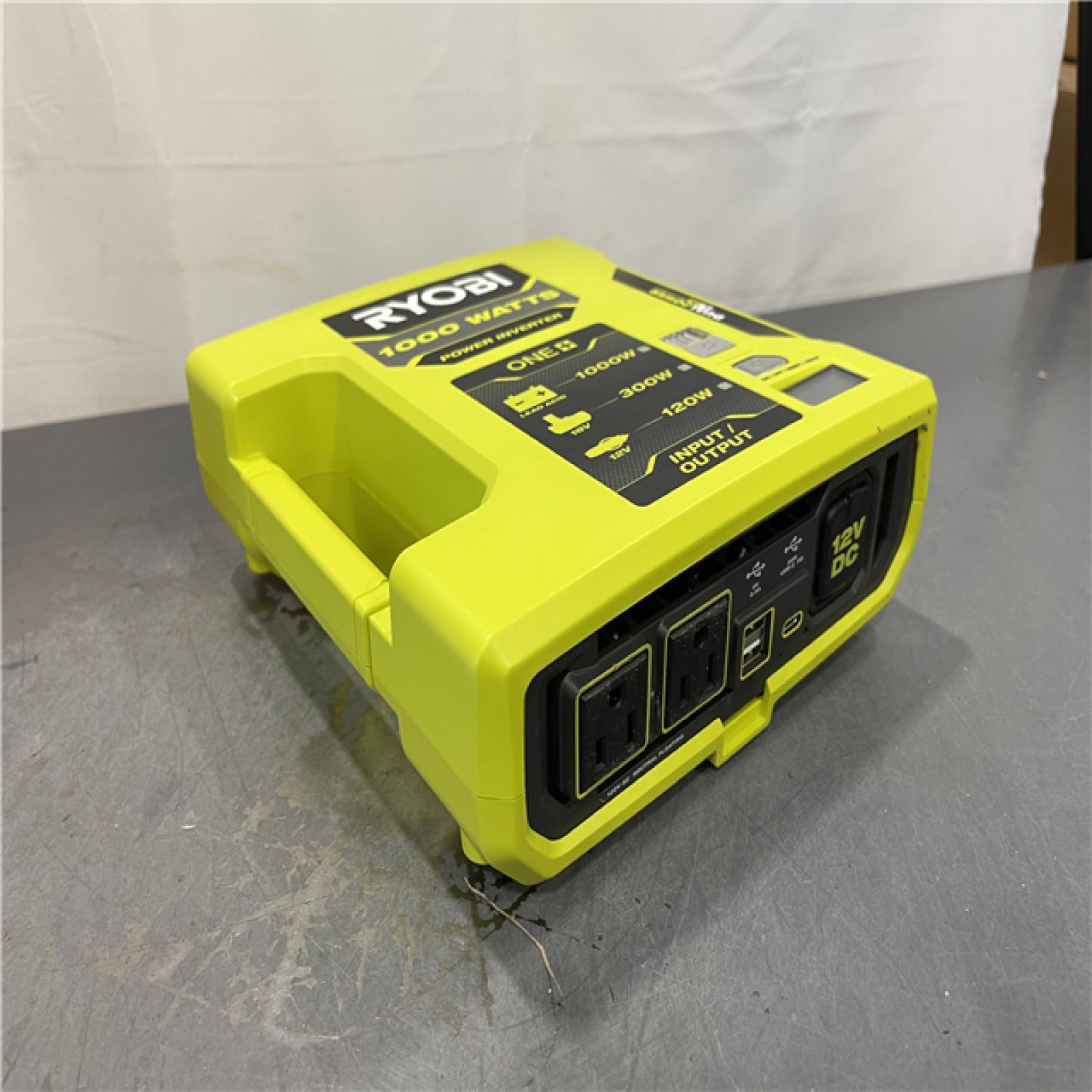 AS-IS - RYOBI ONE+ 18V 1000-Watt Max 12-Volt Automotive Power Inverter