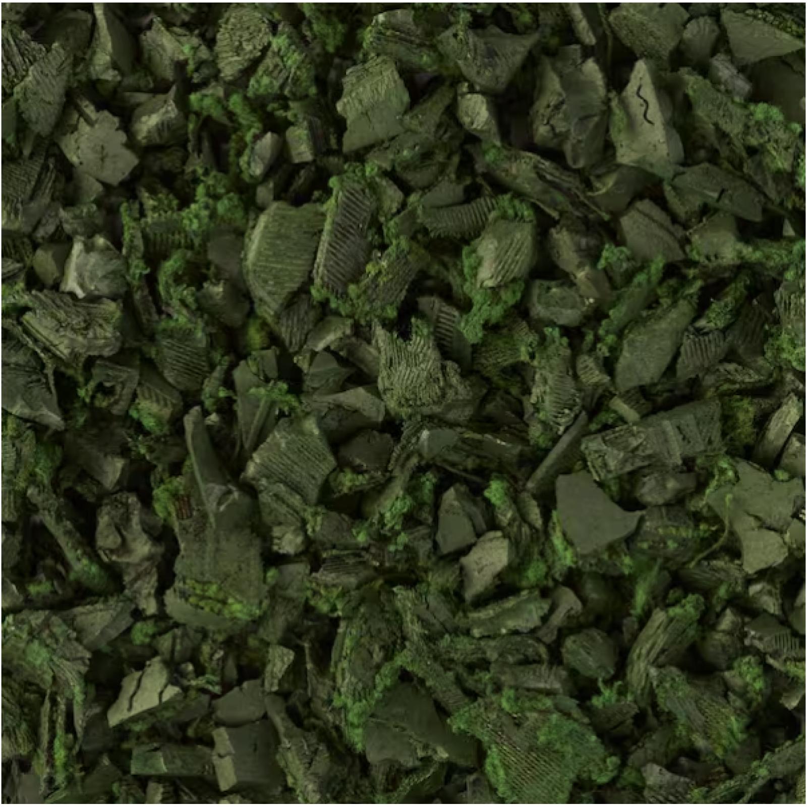DALLAS LOCATION - Vigoro Green Rubber Nugget Mulch Super Sack (1 875LB)