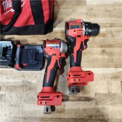 HOUSTON LOCATION - AS - IS Milwaukee 18-Volt Lithium-Ion Brushless Cordless Compact Hammer Drill/Impact Combo Kit