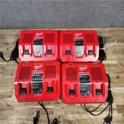 HOUSTON LOCATION - AS-IS MILWAUKEE BATTERY CHARGER PACK QTY - 4