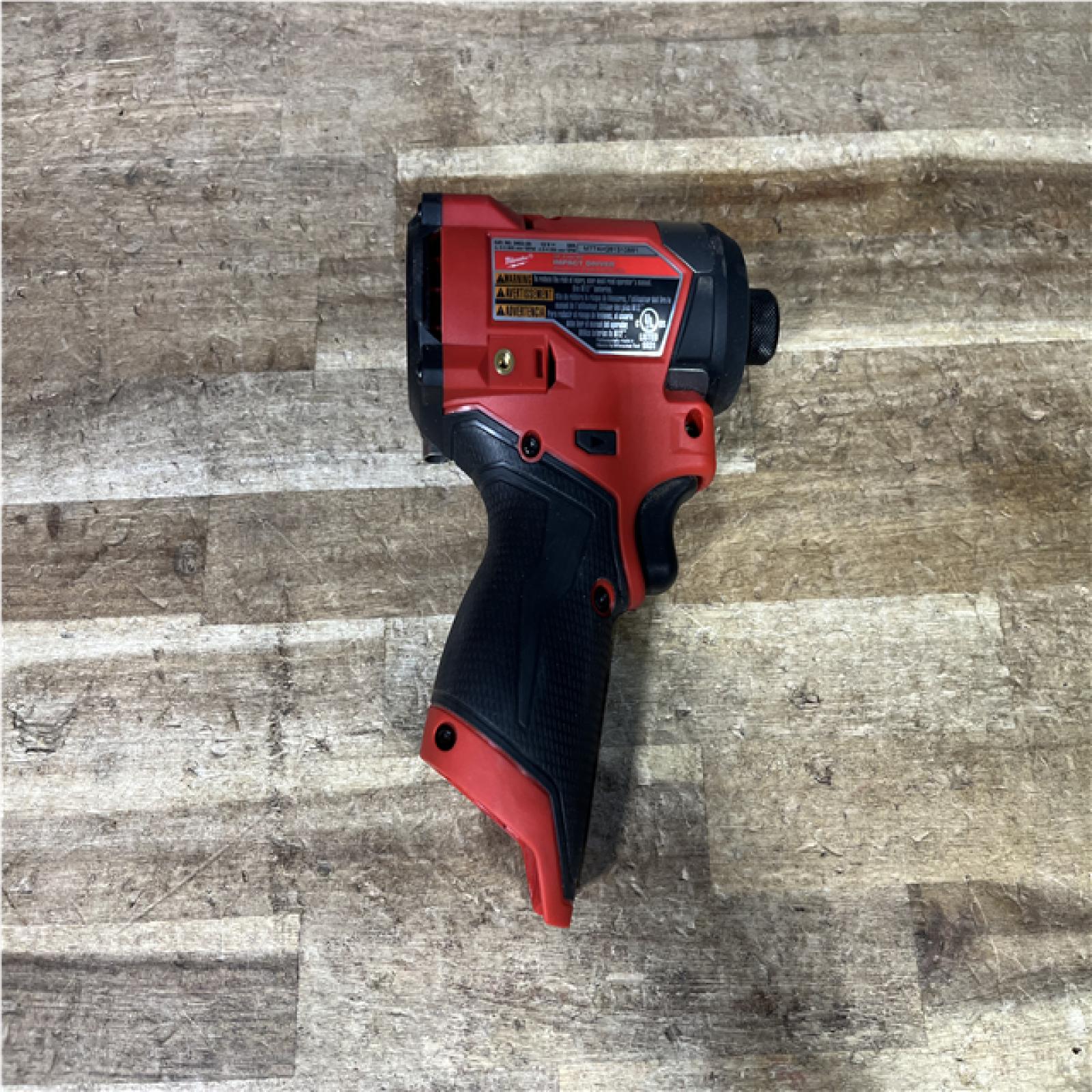 Houston Location AS-IS Milwaukee FUEL 12V Lithium-Ion Brushless Cordless 1/4 in. Hex Impact Driver (Tool-Only)