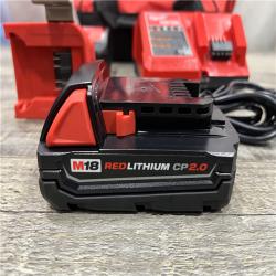 AS-IS Milwaukee 18V Lithium-Ion Brushless Cordless 1/2 in. Compact Drill/Driver with kit