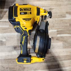 HOUSTON LOCATION - AS-IS DEWALT 20V MAX Lithium-Ion 15-Degree Electric Cordless Roofing Nailer Kit