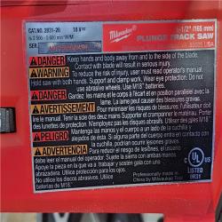 HOUSTON LOCATION - AS-IS Milwaukee M18 FUEL 18V Lithium-Ion Cordless Brushless 6-1/2 in. Plunge Cut Track Saw (Tool-Only)