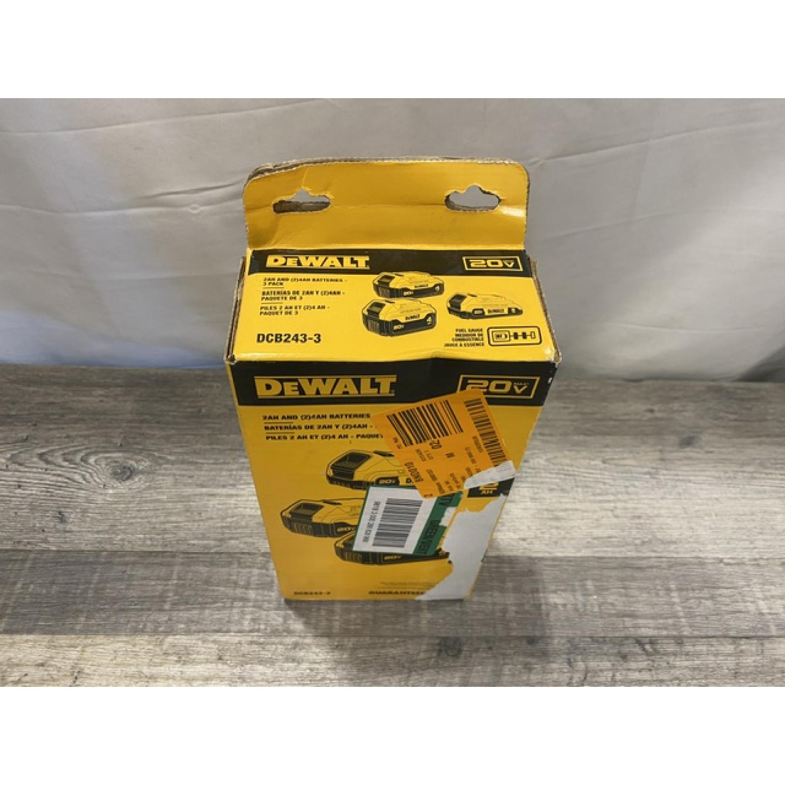 NEW - DEWALT 20V MAX Lithium-Ion 2.0 Ah and (2) 4.0 Ah Battery Packs (3-Pack)