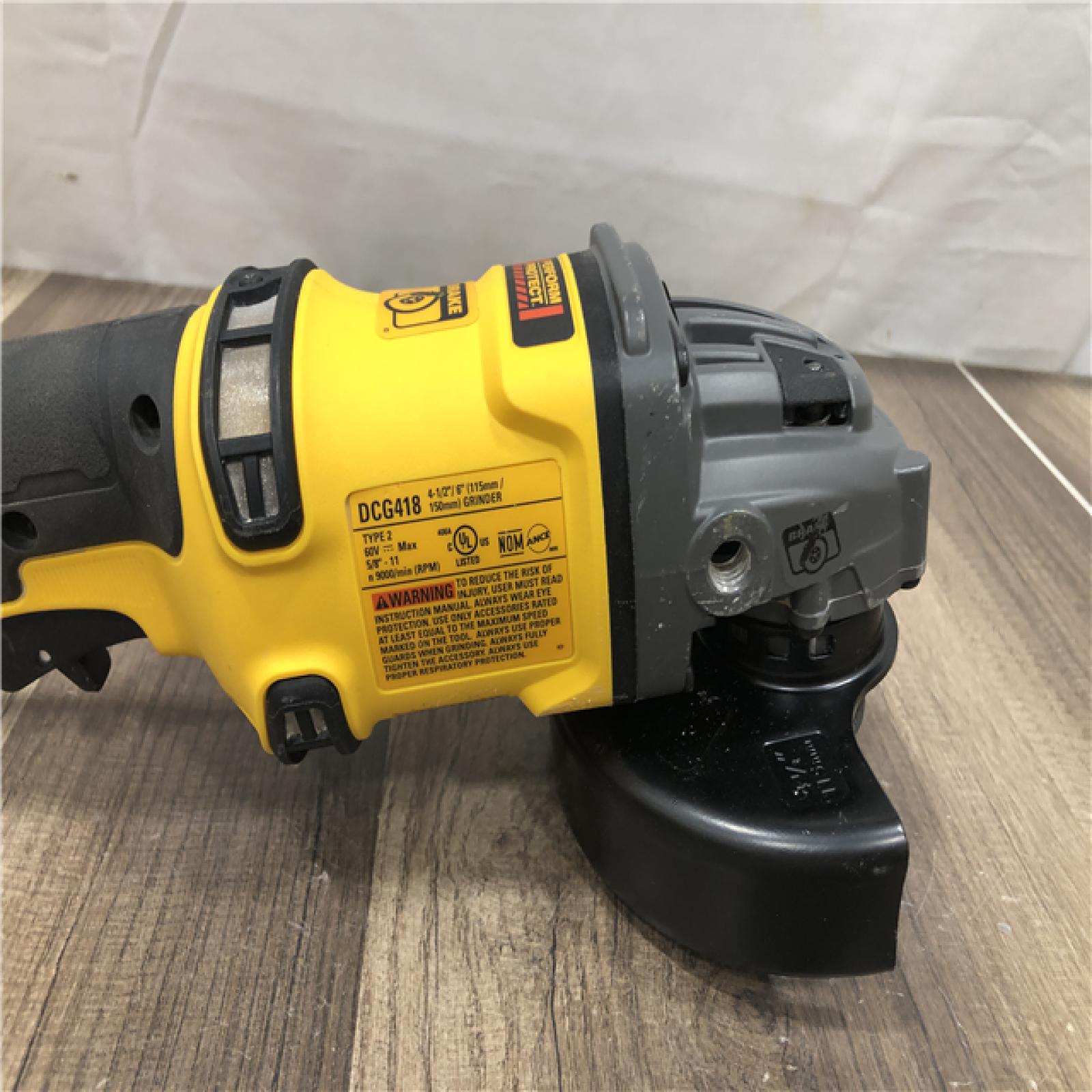 AS-IS DEWALT FLEXVOLT 60V MAX Cordless Brushless 4.5 in. to 6 in. Small Angle Grinder with Kickback Brake (Tool Only)