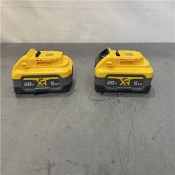 AS-IS - DEWALT POWERSTACK 20V Lithium-Ion 5.0Ah Battery Pack (2 Pack)