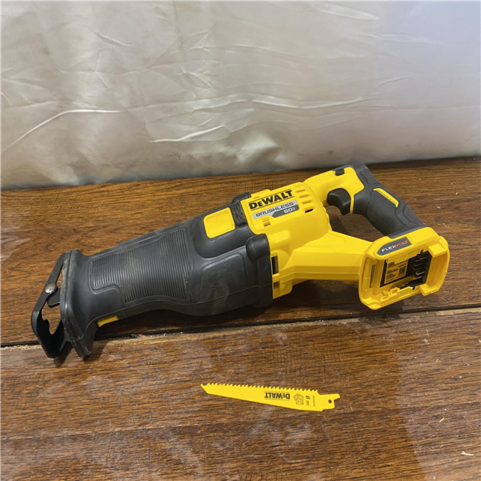 AS-IS DeWalt DCS389B FLEXVOLT 60V MAX Cordless Brushless Reciprocating Saw (Tool-Only)