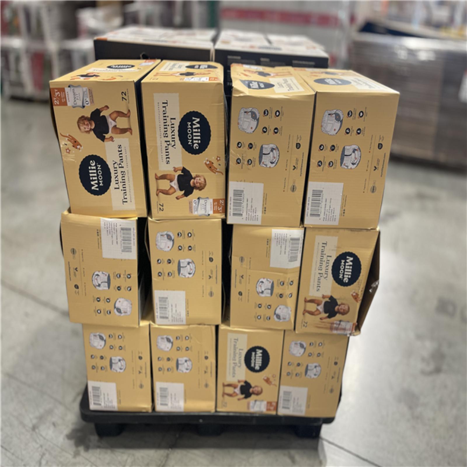 DALLAS LOCATION - BULLSEYE MIXED WIPES AND DIPER PALLET -(48 UNITS)