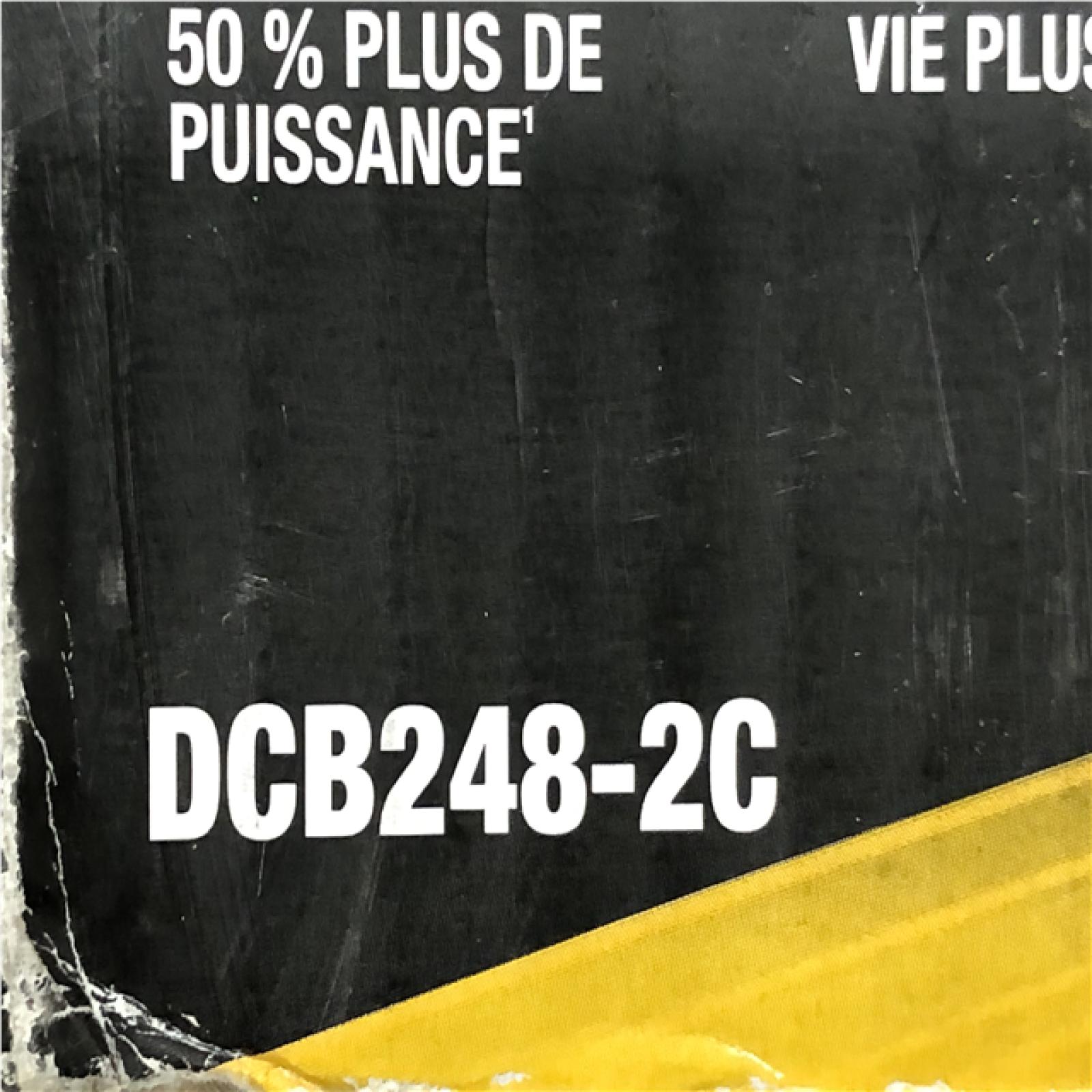 AS-IS DEWALT 20V XR Lithium-Ion Starter Pack with 8.0 Ah and 4.0 Ah Battery Packs and Charger