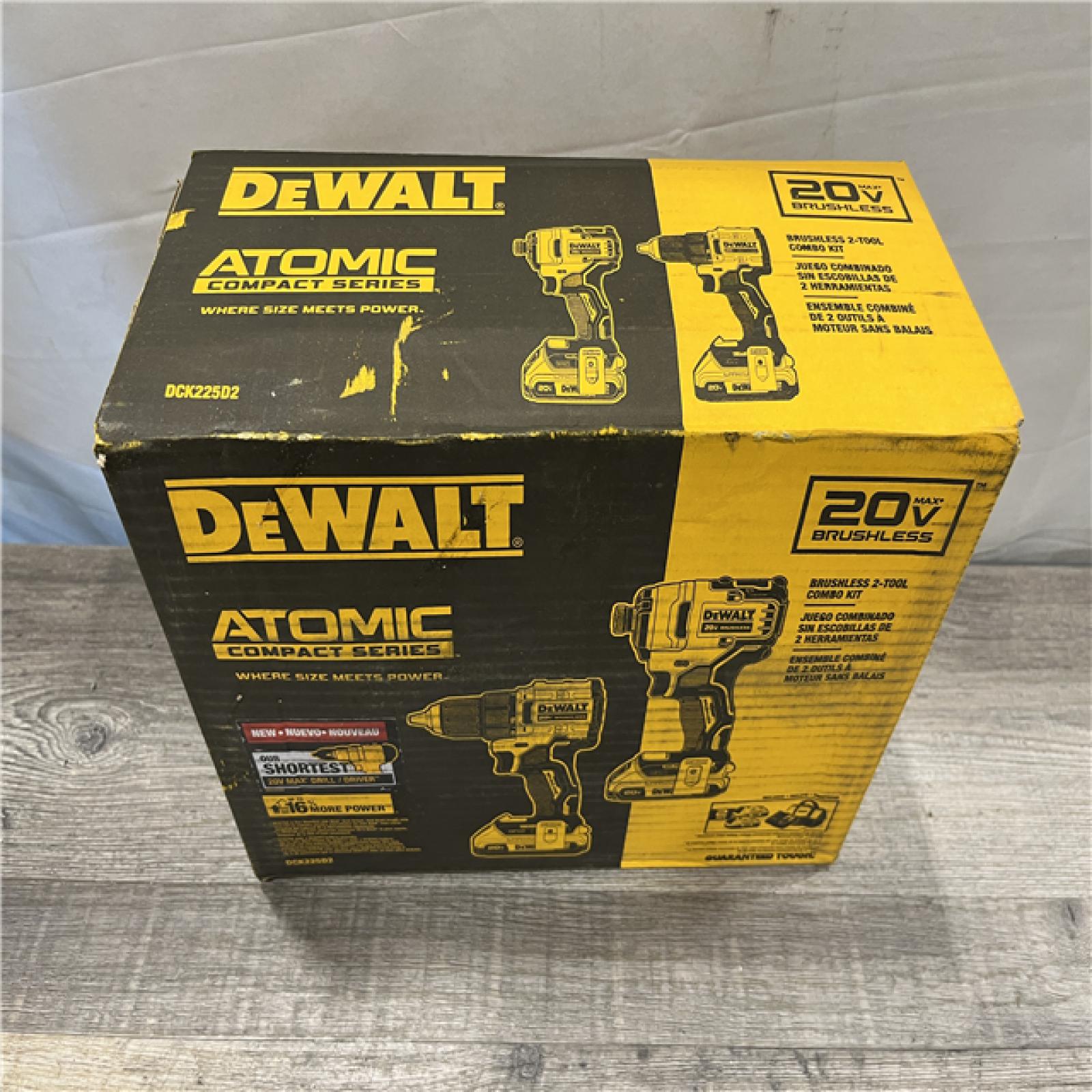 NEW - DEWALT ATOMIC 20-Volt MAX Lithium-Ion Cordless Combo Kit